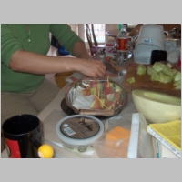Food - making proscuitto wrapped honeydew.JPG